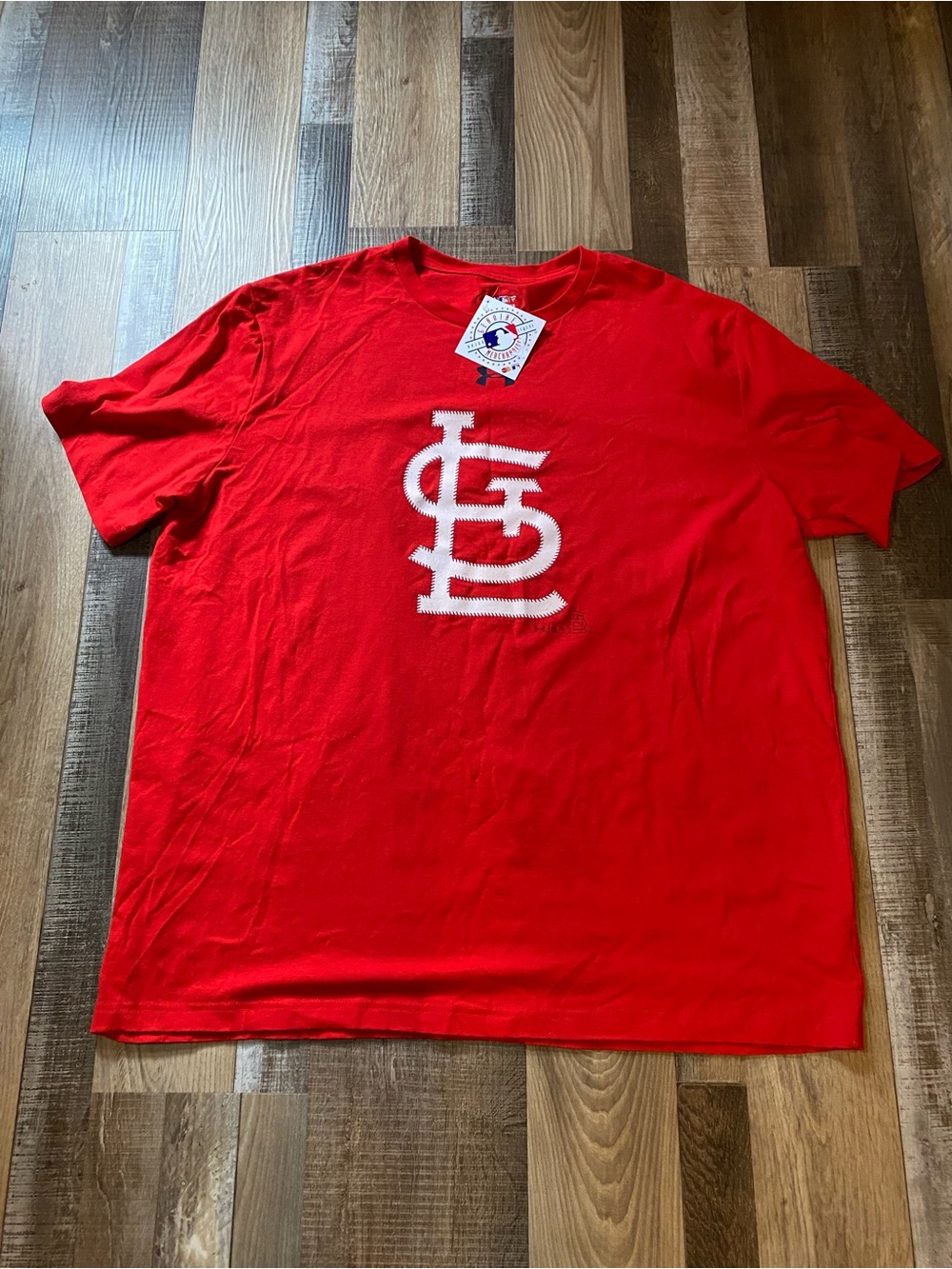 Under Armour Red Short-Sleeve Tee with White Chest Logo